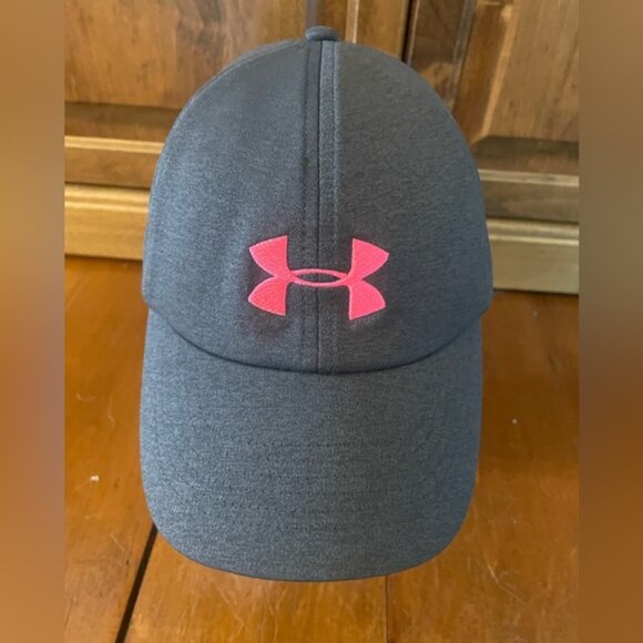Under Armour Renegade Grey and Pink Baseball Hat - Picture 2 of 8